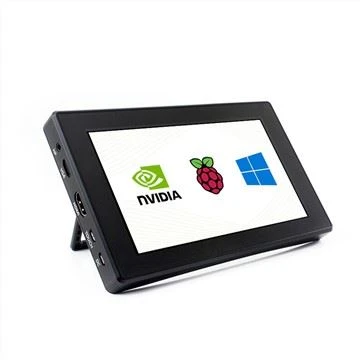 Monitor LCD TFT de tela de toque pequeno de 7 polegadas